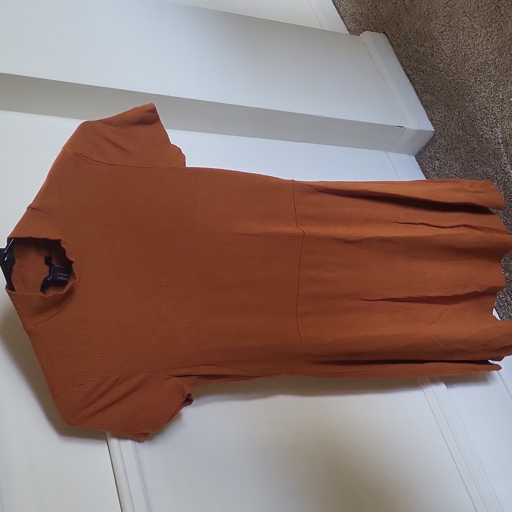 Forever 21 Tan Turtleneck Dress